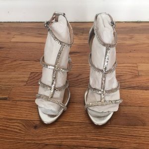 Schutz Crystal Sandal Heels